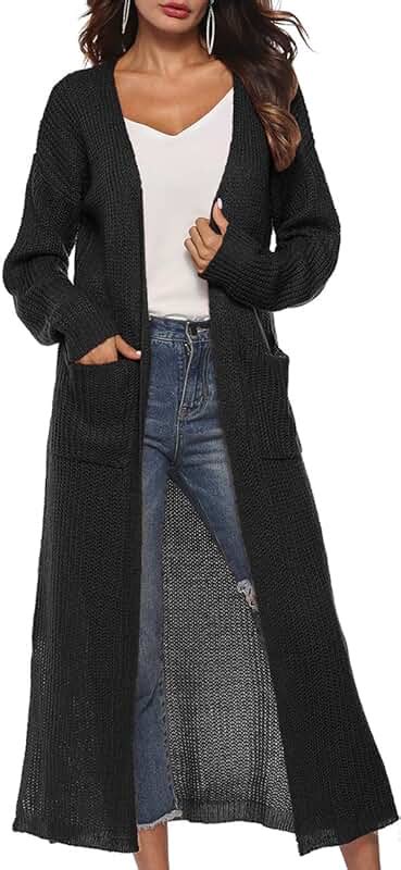 sweater coats on amazon